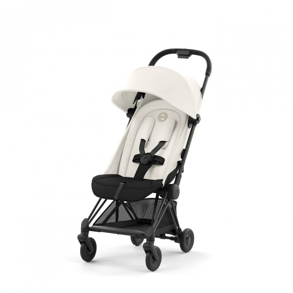 Коляска Cybex Coya Off White на раме Matt Black