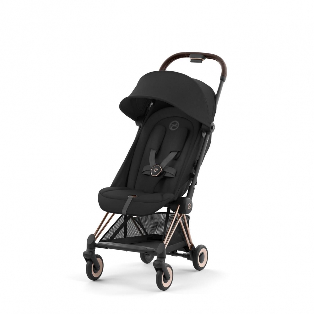 Коляска Cybex Coya Sepia Black на раме Rosegold