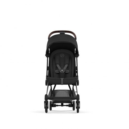 Коляска Cybex Coya Sepia Black на раме Chrome Brown