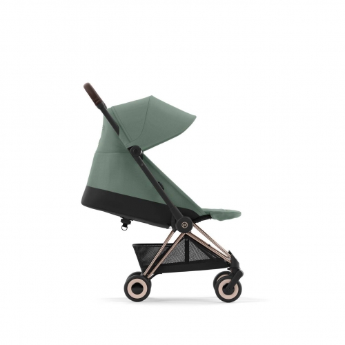 Коляска Cybex Coya Leaf Green на раме Rosegold