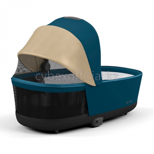 Коляска 2 в 1 Cybex Priam IV Mountain Blue на раме Chrome Brown