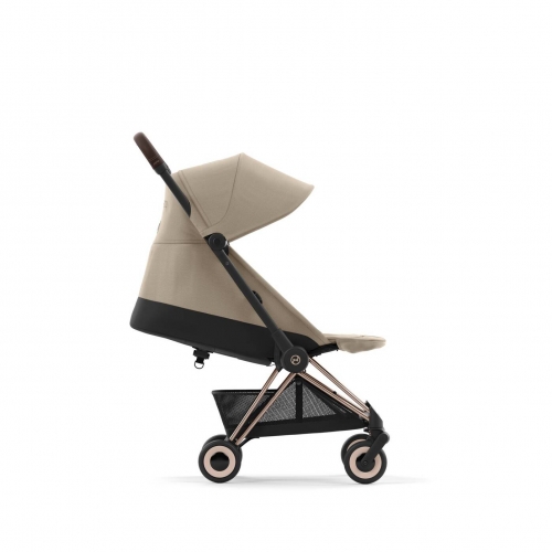 Коляска Cybex Coya Cozy Beige на раме Rosegold