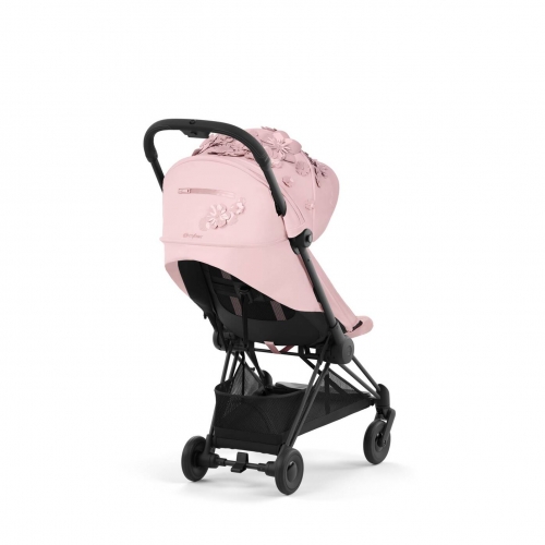 Коляска Cybex Coya Simply Flowers Pink на раме Matt Black