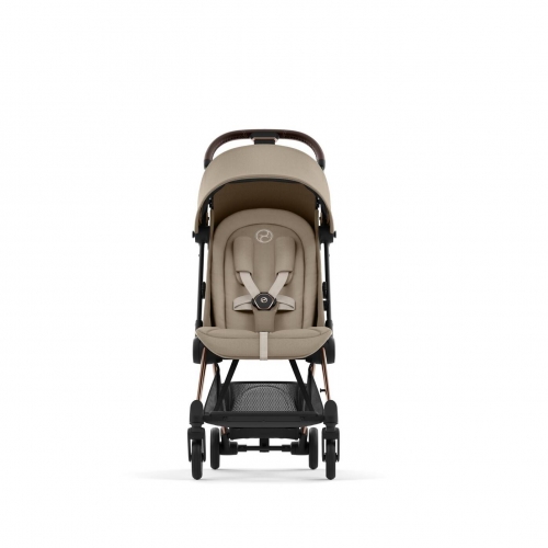Коляска Cybex Coya Cozy Beige на раме Rosegold