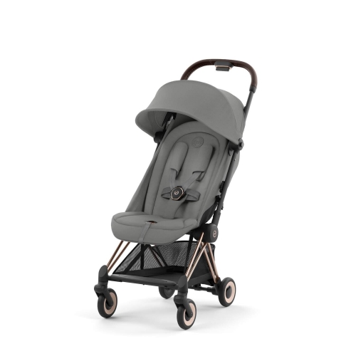 Коляска Cybex Coya Mirage Grey на раме Rosegold