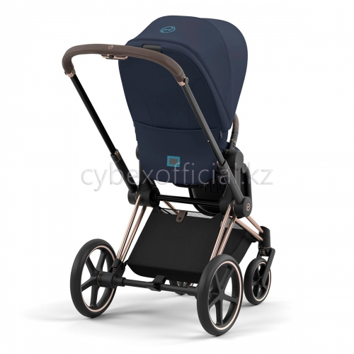 Коляска 2 в 1 Cybex Priam IV Nautical Blue на раме Rose Gold