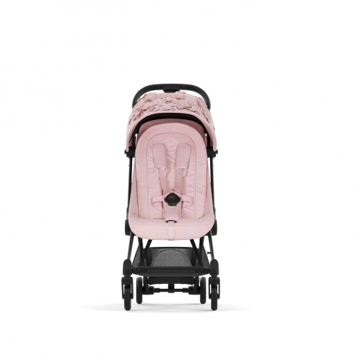 Коляска Cybex Coya Simply Flowers Pink на раме Matt Black
